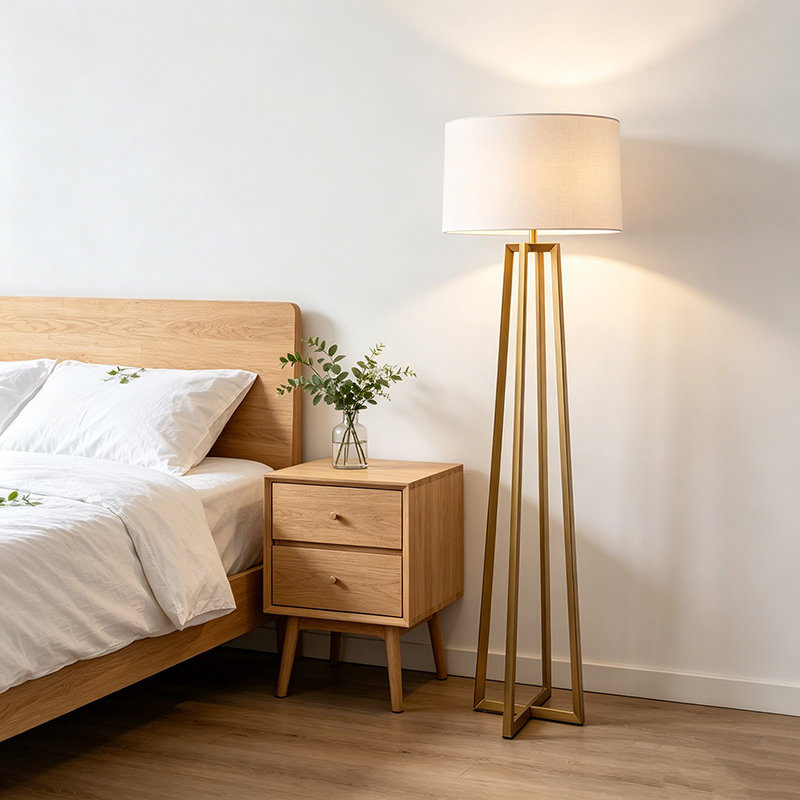 Geometric Open-Frame Metal Floor Lamp Set - Image 5