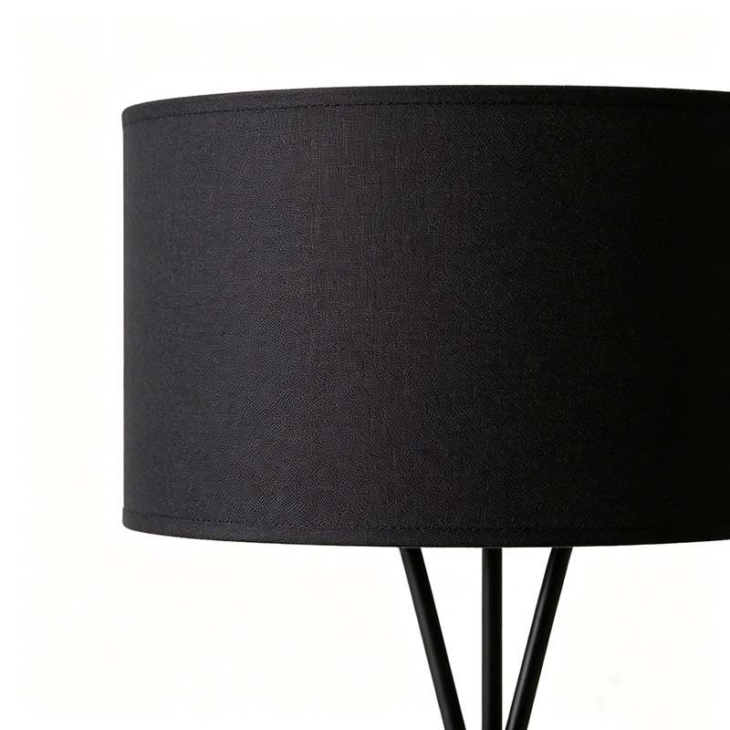Crossed Tripod Black Metal Floor Lamp - Image 3