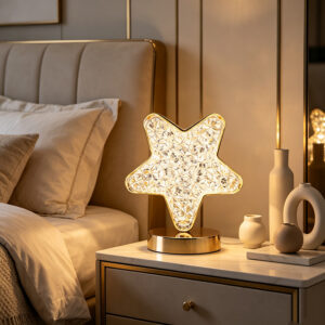 Glam Decorative Acrylic & Metal Cordless Rechargeable Ambient Lamp Collection