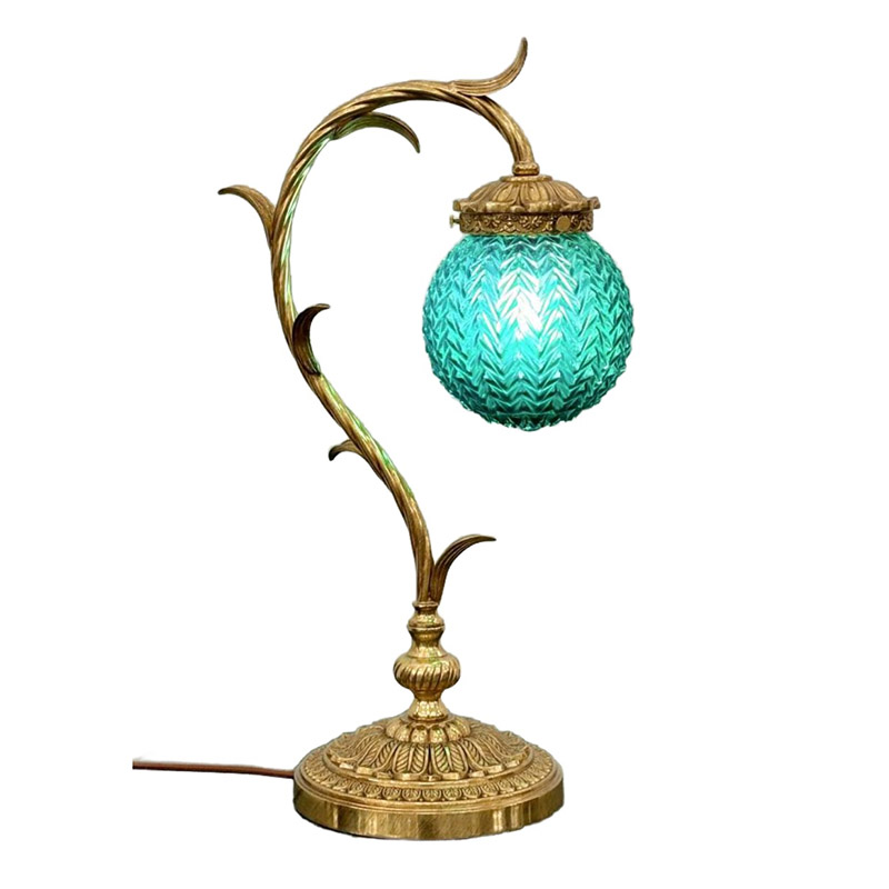 Luxury Vintage Brass & Glass Task Desk Lamp Collection (3 Styles) - Image 6