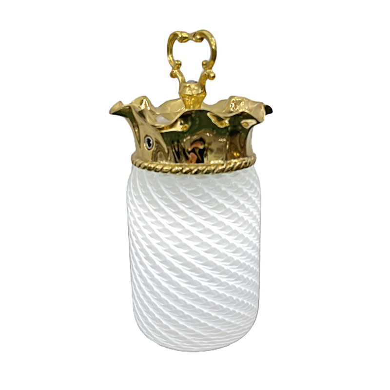 Exquisite Artisan Brass & Glass Rechargeable Table Lamp Collection (6 Designs) - Image 4