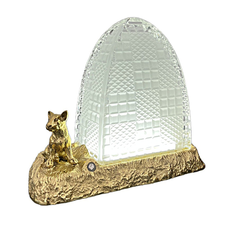 Glamorous Artisan Brass & Glass Rechargeable Table Lamp Collection - Image 6