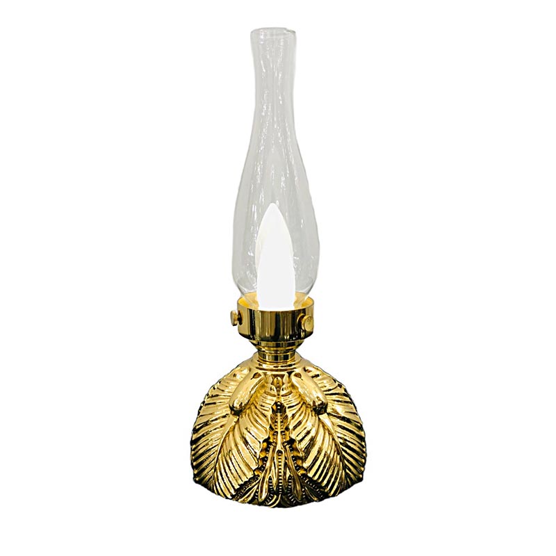 Exquisite Artisan Brass & Glass Rechargeable Table Lamp Collection (6 Designs) - Image 12