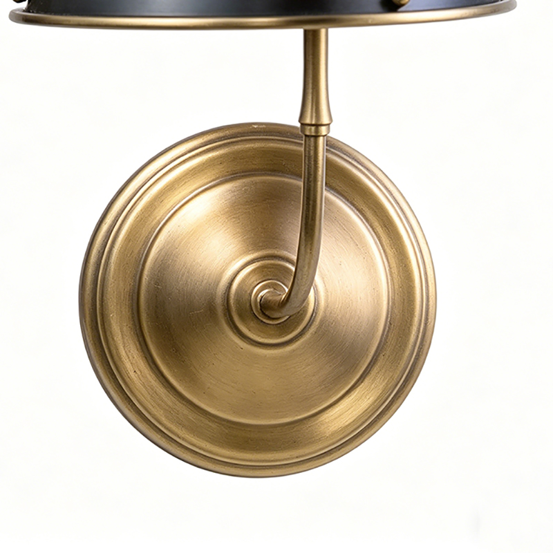 Classic Brass Bell-Shade Wall Sconce (Single Head Antique Brass / Double Head Bronze Options) - Image 3