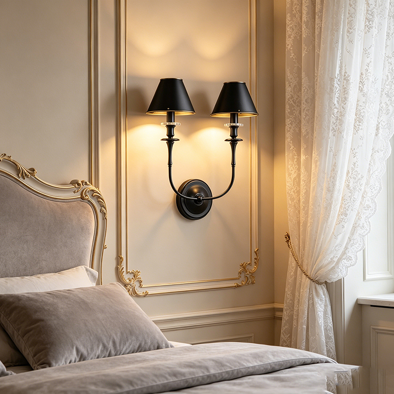 Classic Brass Bell-Shade Wall Sconce (Single Head Antique Brass / Double Head Bronze Options) - Image 6