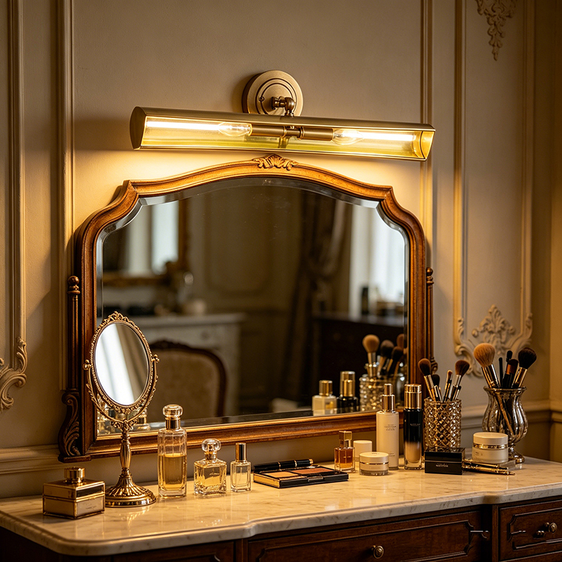 Vintage Brass Picture & Mirror Wall Light Collection (6 Designs) - Image 3