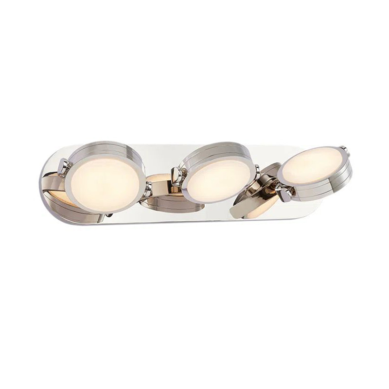 3-Light Adjustable Alabaster Vanity Light, 3 Finishes Metal Wall Sconce - Image 9