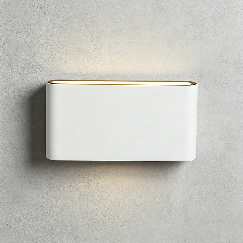 Streamlined Edge Aluminum Rechargeable Wall Lamp, Neutral Tone LED Fixture - Image 3