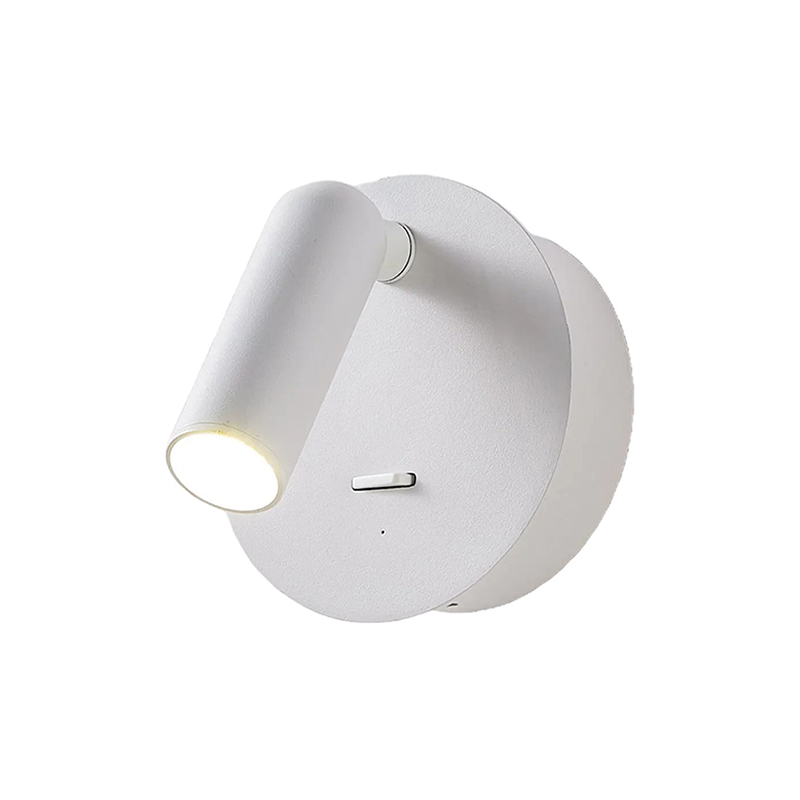 Matte Iron Rechargeable Reading Wall Lamp, Dual-Color LED Sconce - Image 3