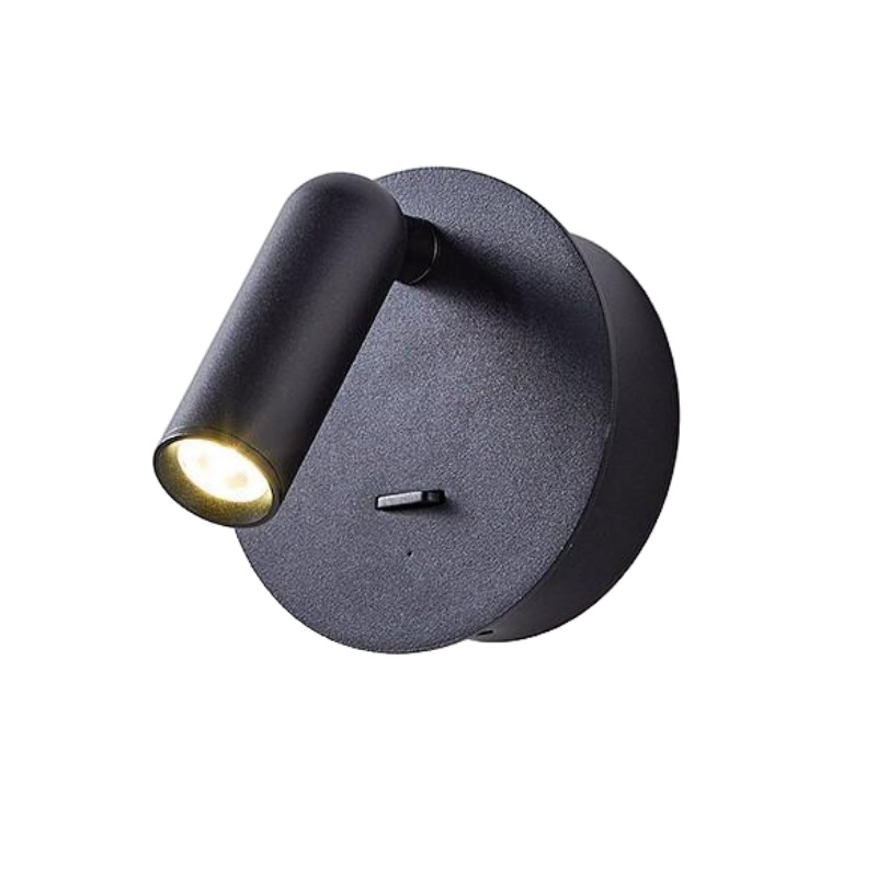 Matte Iron Rechargeable Reading Wall Lamp, Dual-Color LED Sconce - Image 6