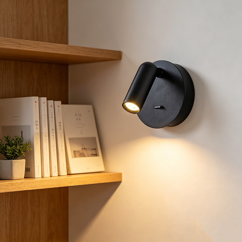 Matte Iron Rechargeable Reading Wall Lamp, Dual-Color LED Sconce - Image 4