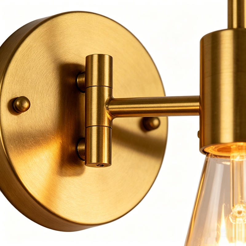 Industrial Swing Arm Wall Sconce, 2 Finishes Bare Bulb Task Light - Image 2
