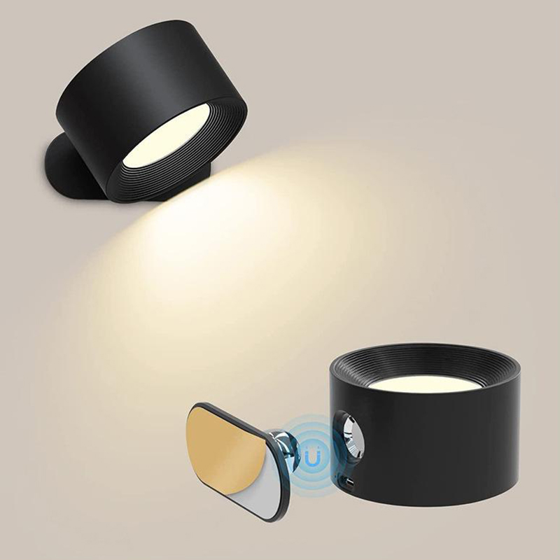 Adjustable ABS+PC Rechargeable Wall Lamp, 2-Color Modern LED Sconce - Image 3