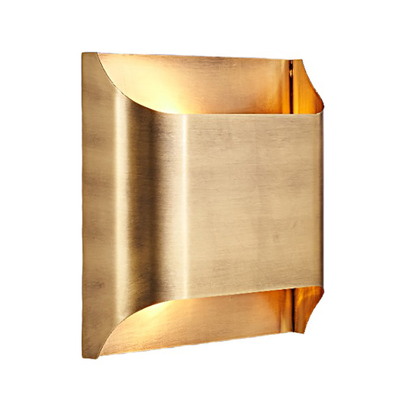 Modern Minimalist Solid Brass Wall Sconce (Square & Rectangular Size Options) - Image 3