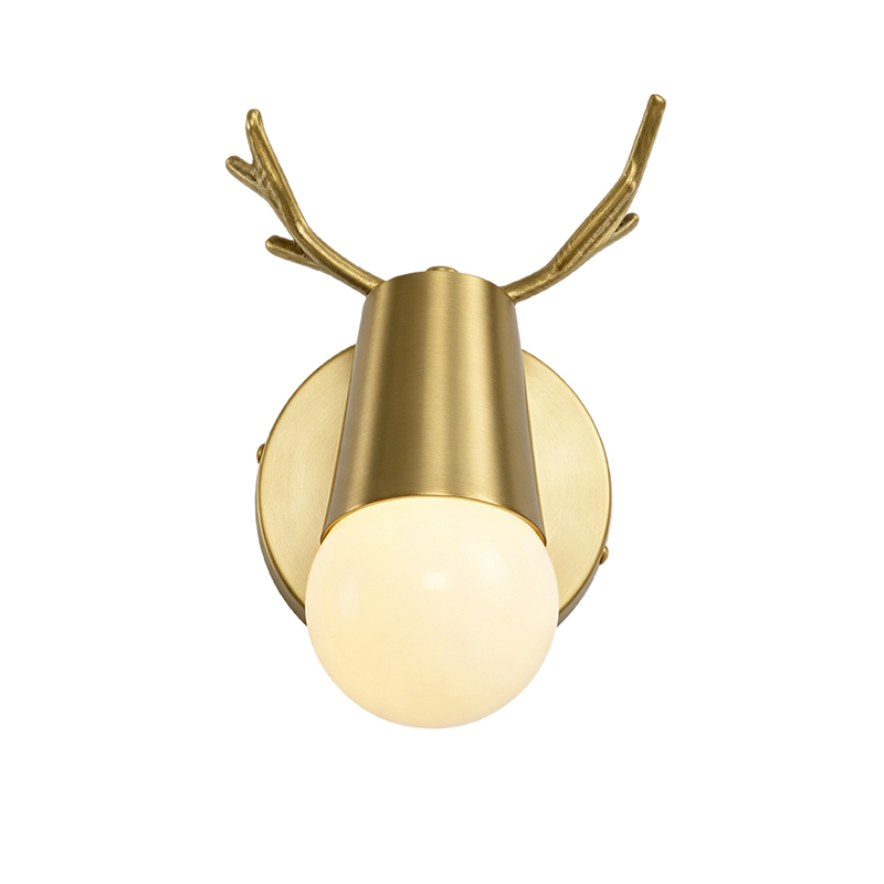 Whimsical Brass Antler-Shaped Wall Light Collection - Image 4
