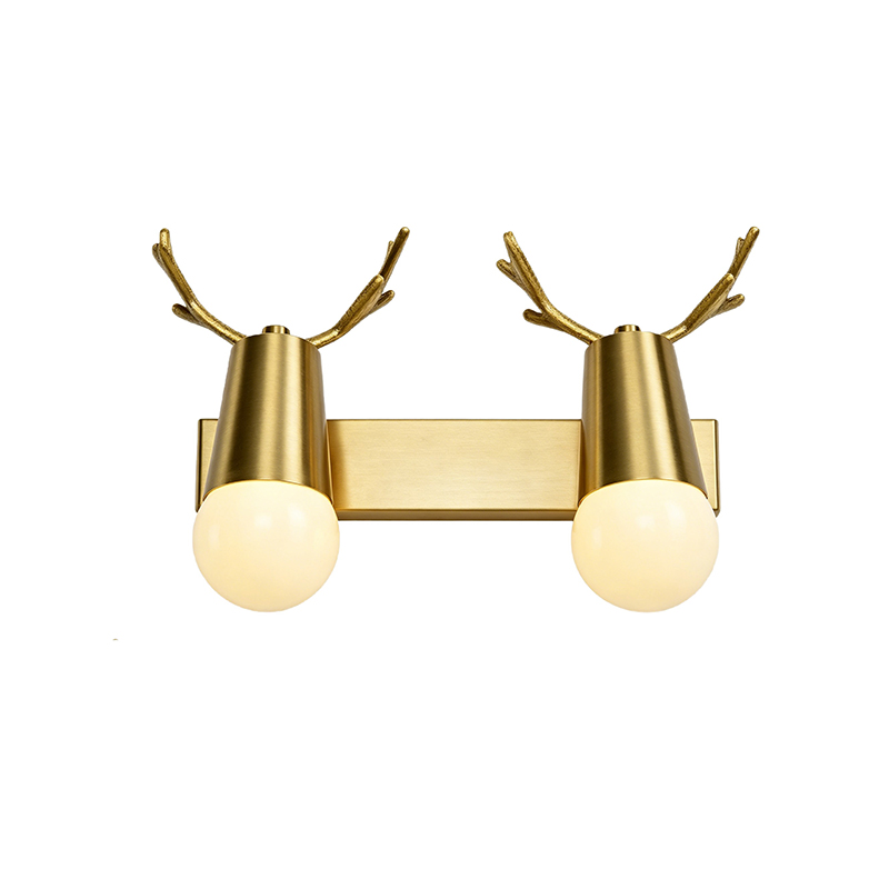 Whimsical Brass Antler-Shaped Wall Light Collection - Image 7