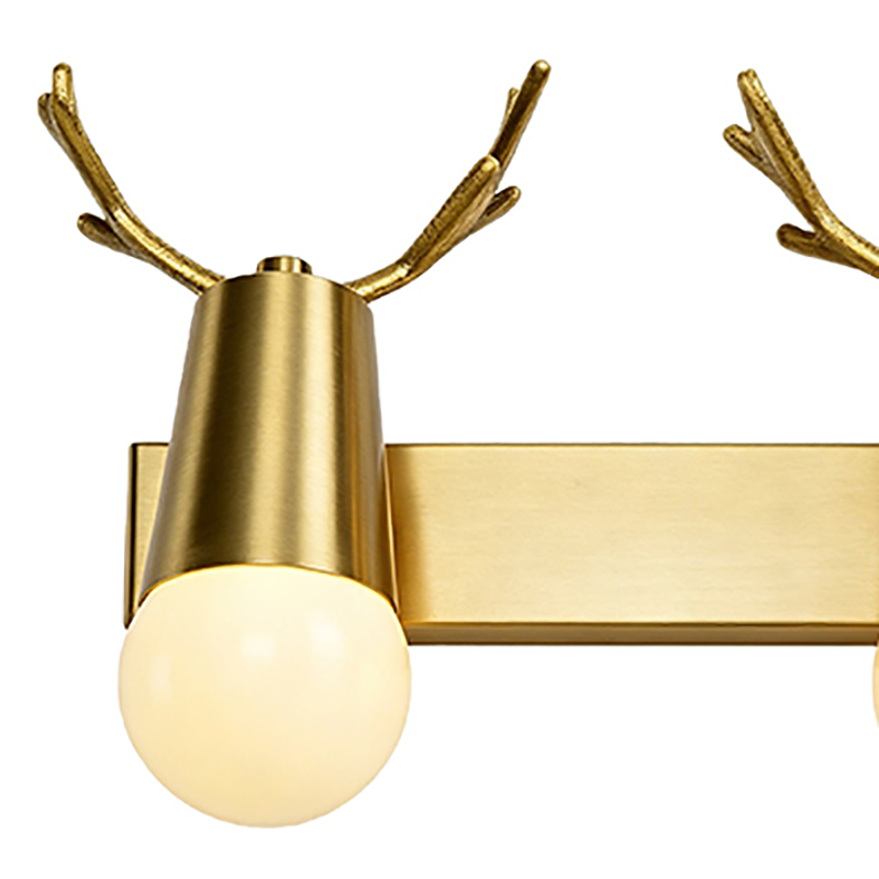 Whimsical Brass Antler-Shaped Wall Light Collection - Image 6