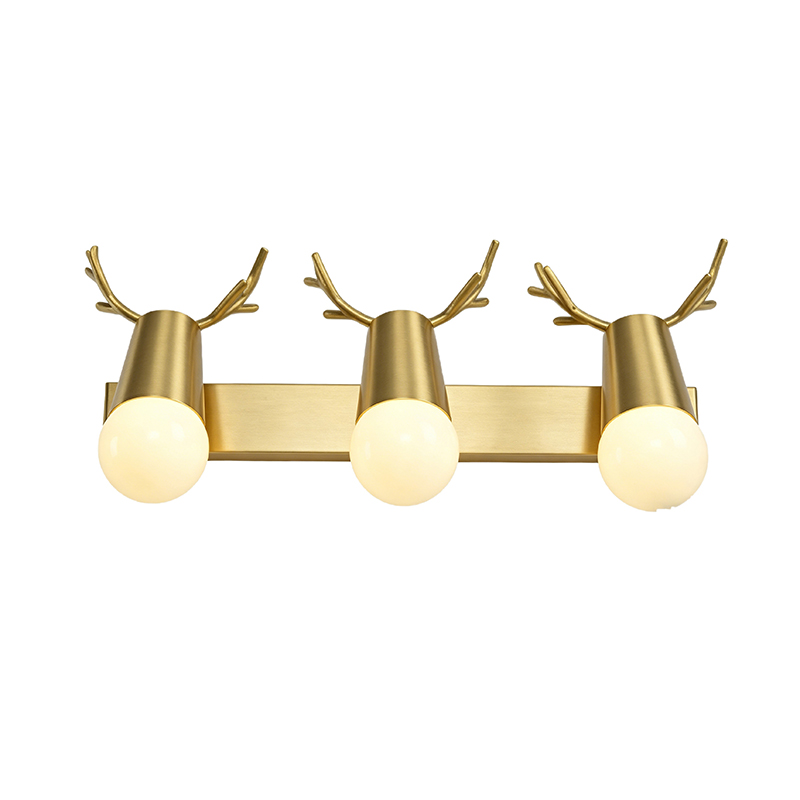 Whimsical Brass Antler-Shaped Wall Light Collection - Image 10