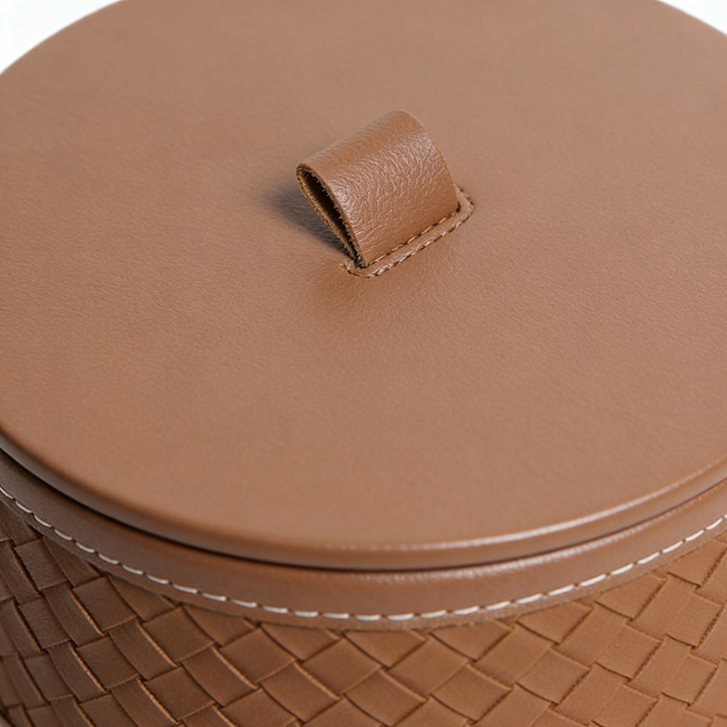 Round & Oval Faux Leather & Mdf Jewelry Box Collection - Image 2
