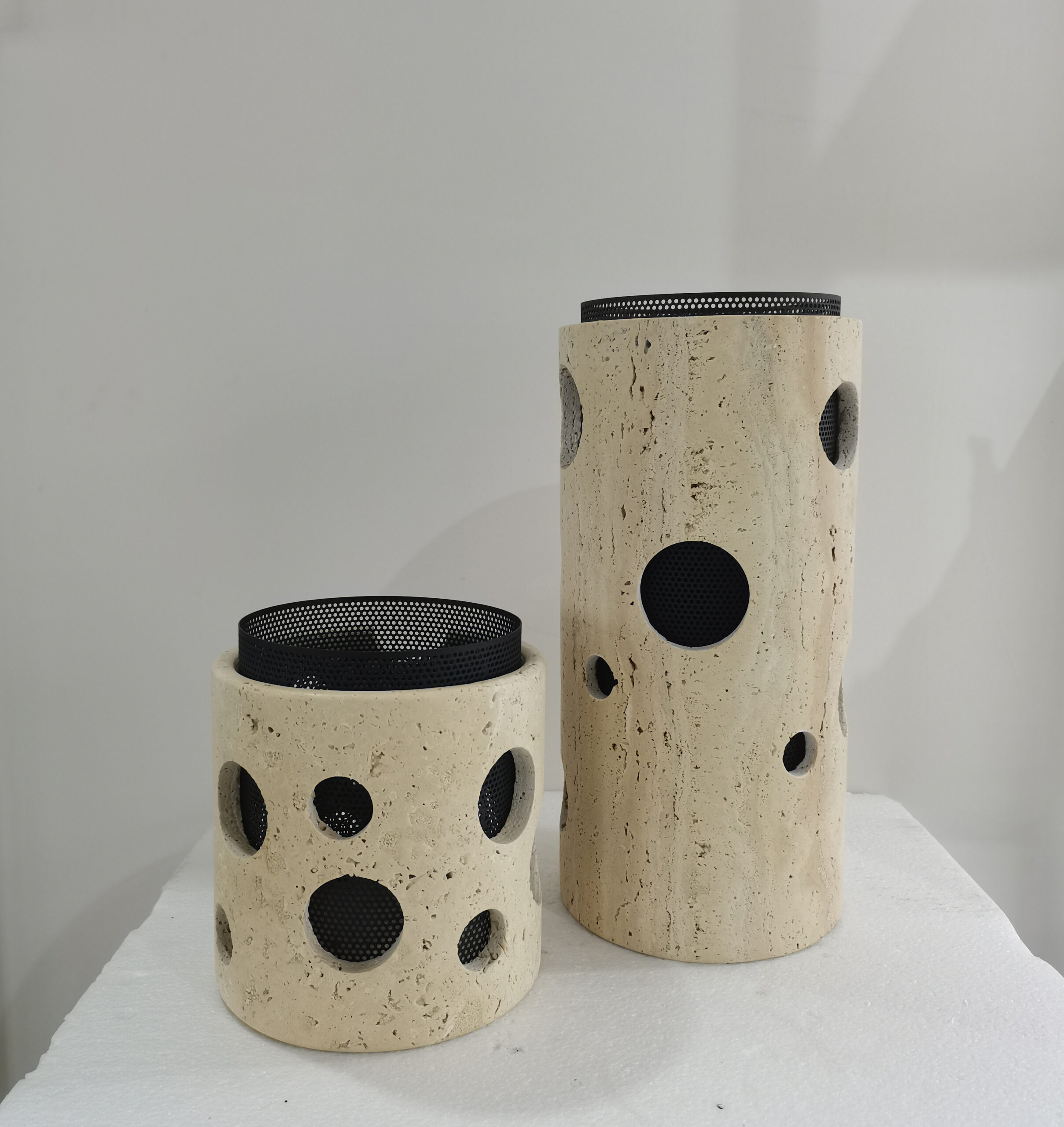 Marble & Metal Sculptural Vase Collection (2 Designs) - Image 2