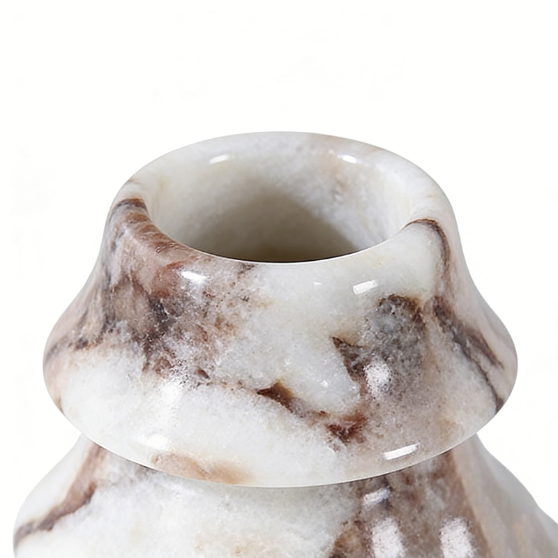 Marble & Metal Sculptural Vase Collection (2 Designs) - Image 6