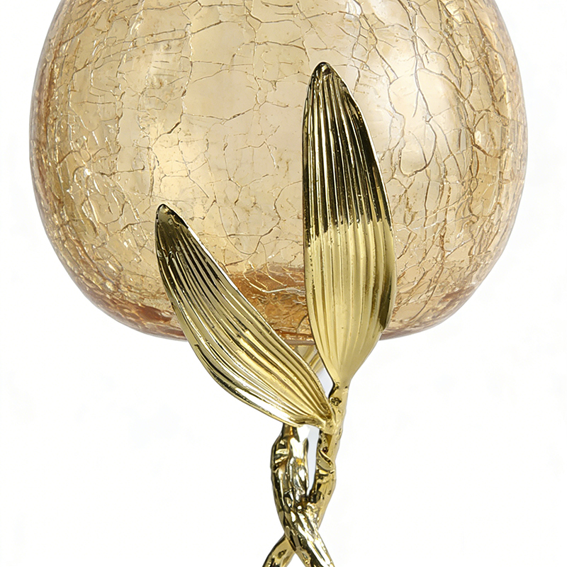 Sleek Zinc Alloy & Clear Glass Candle Holder Set (Two Finishes) - Image 3