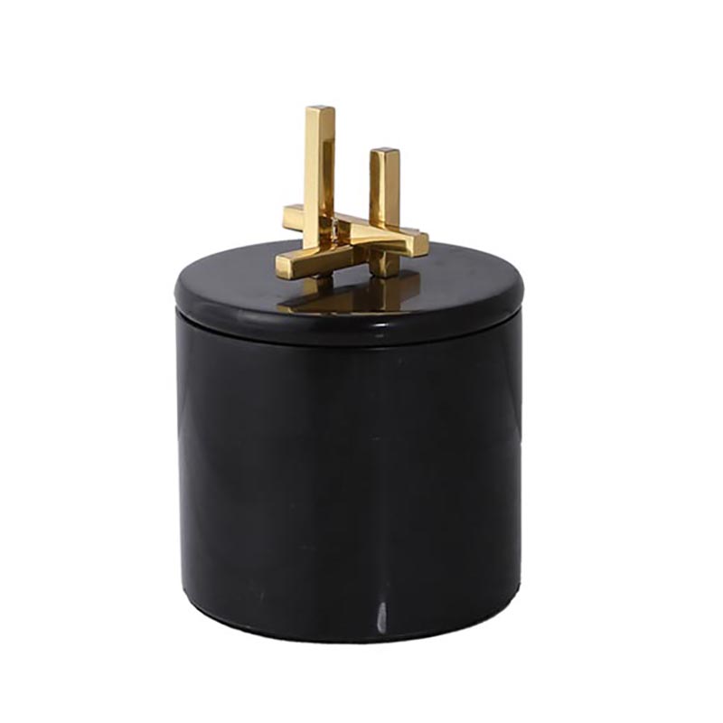 Artistic Brass & Marble Storage Jar Collection (Two Design Sets) - Image 7