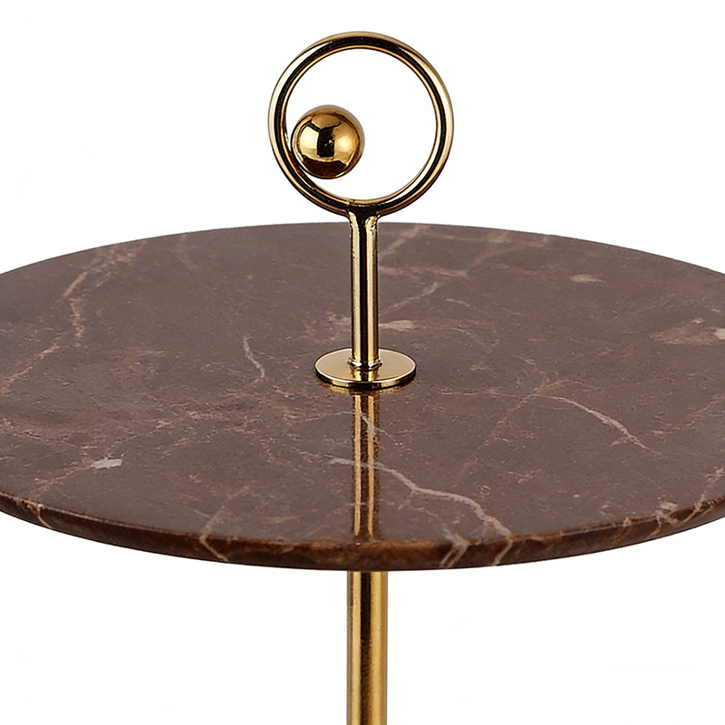 Modern Stainless Steel & Marble Jewelry Stand Set (Two Finishes) - Image 5