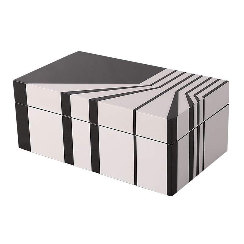 Monochrome Geometric Mdf Jewelry Box Set - Image 5