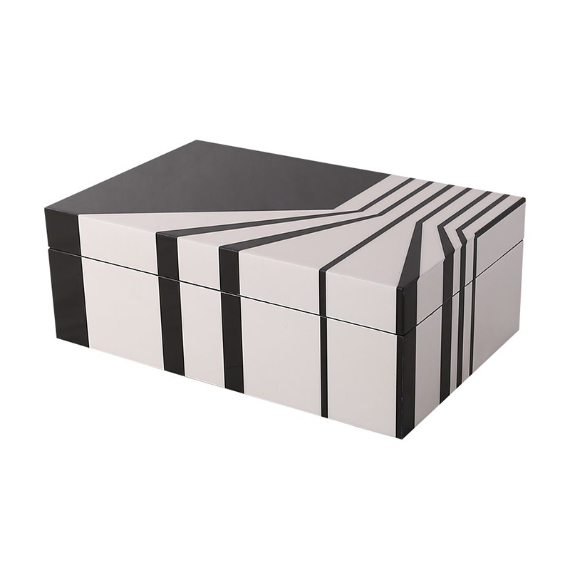 Monochrome Geometric Mdf Jewelry Box Set - Image 4