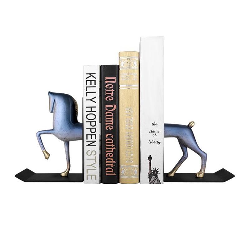 Brass & Metal Horse Bookend Set (2 Colors) - Image 3