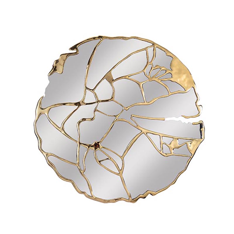 Artistic Brass & Stainless Steel Decorative Wall Mirror Collection - Image 3