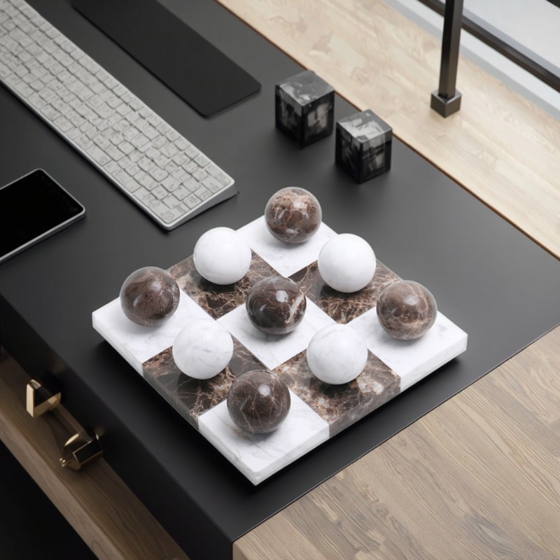 Luxury Marble Decorative Board Game Set - Image 4