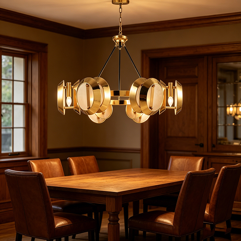 Modern Brass Chandeliers