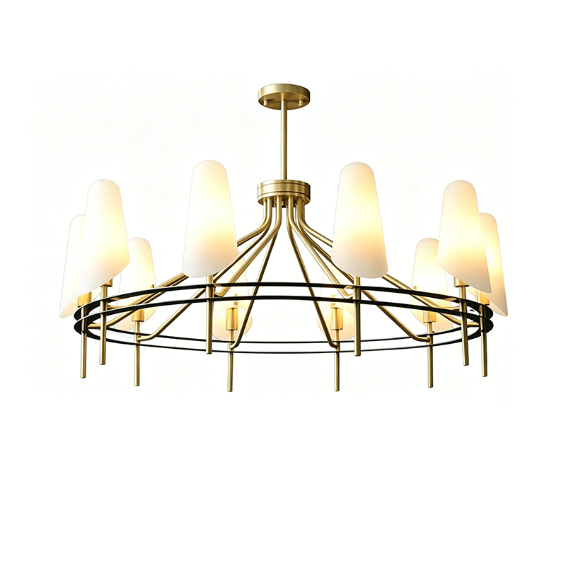 Modern Brass Chandeliers