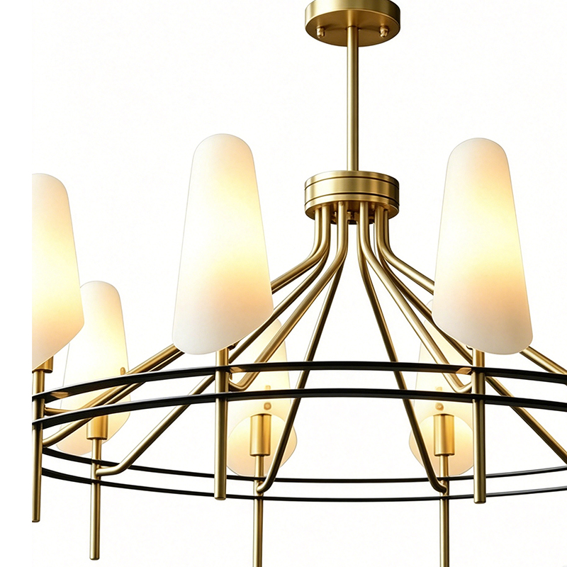 Modern Brass Chandeliers