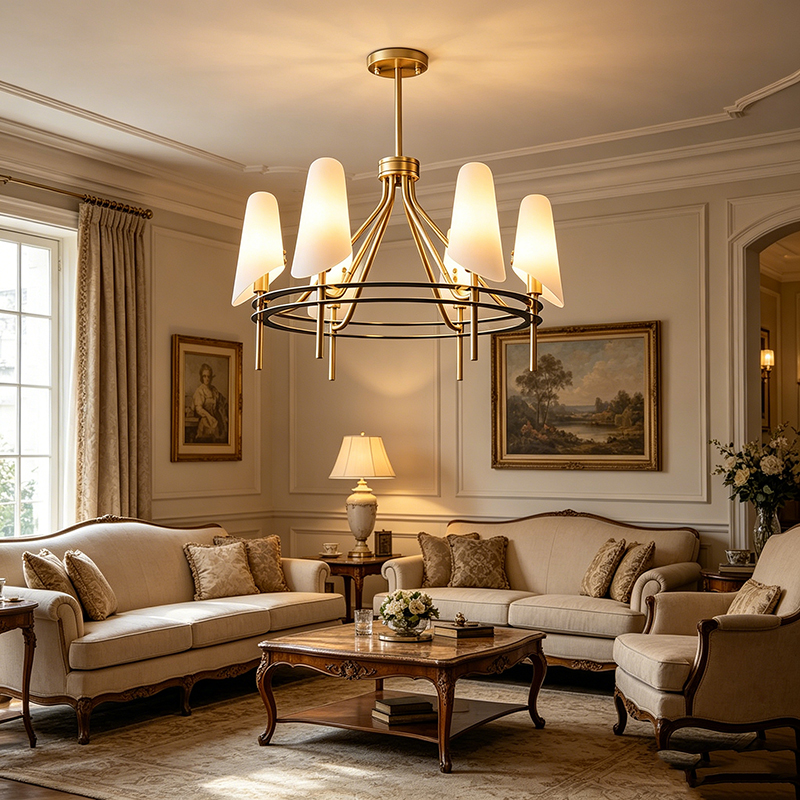Modern Brass Chandeliers