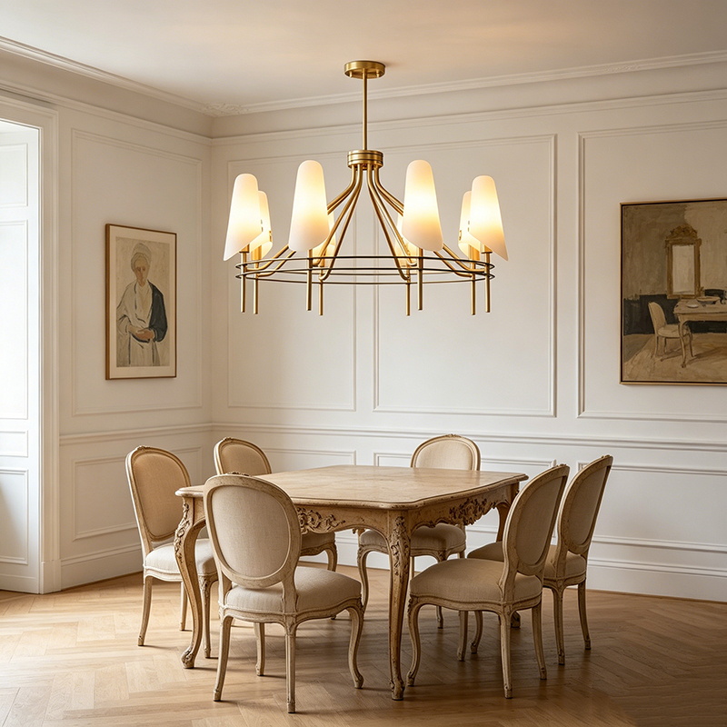 Modern Brass Chandeliers